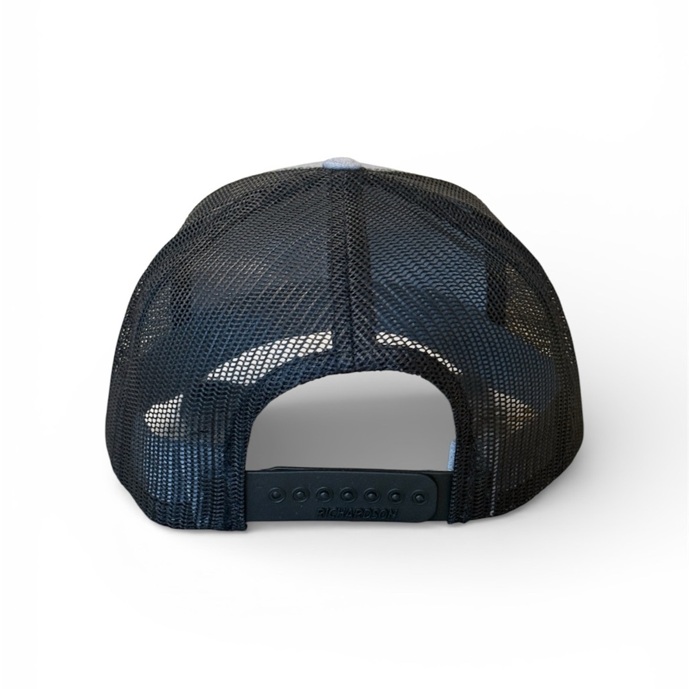 RICHARDSON 112 Heather Gray/Black Custom Ranch Roper Structured Trucker Hat - Picture 4 of 7